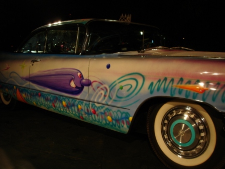 Lighting, exhibit, art show, Kenny Scharf | Art Basel, Raleigh Hotel, Miami Beach, FL