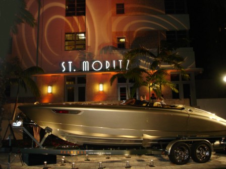 Lighting, boat show, Porsche 'Fearless', Loews Hotel, Miami Beach, FL