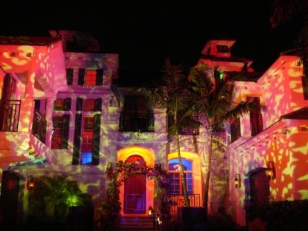 Lighting, Halloween celebration, private residence, Naples, FL