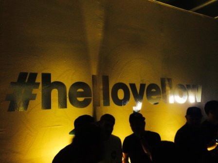 LED branding lighting with RedBull Launch '#hellowyellow' at Mana Wynwood, Miami, FL