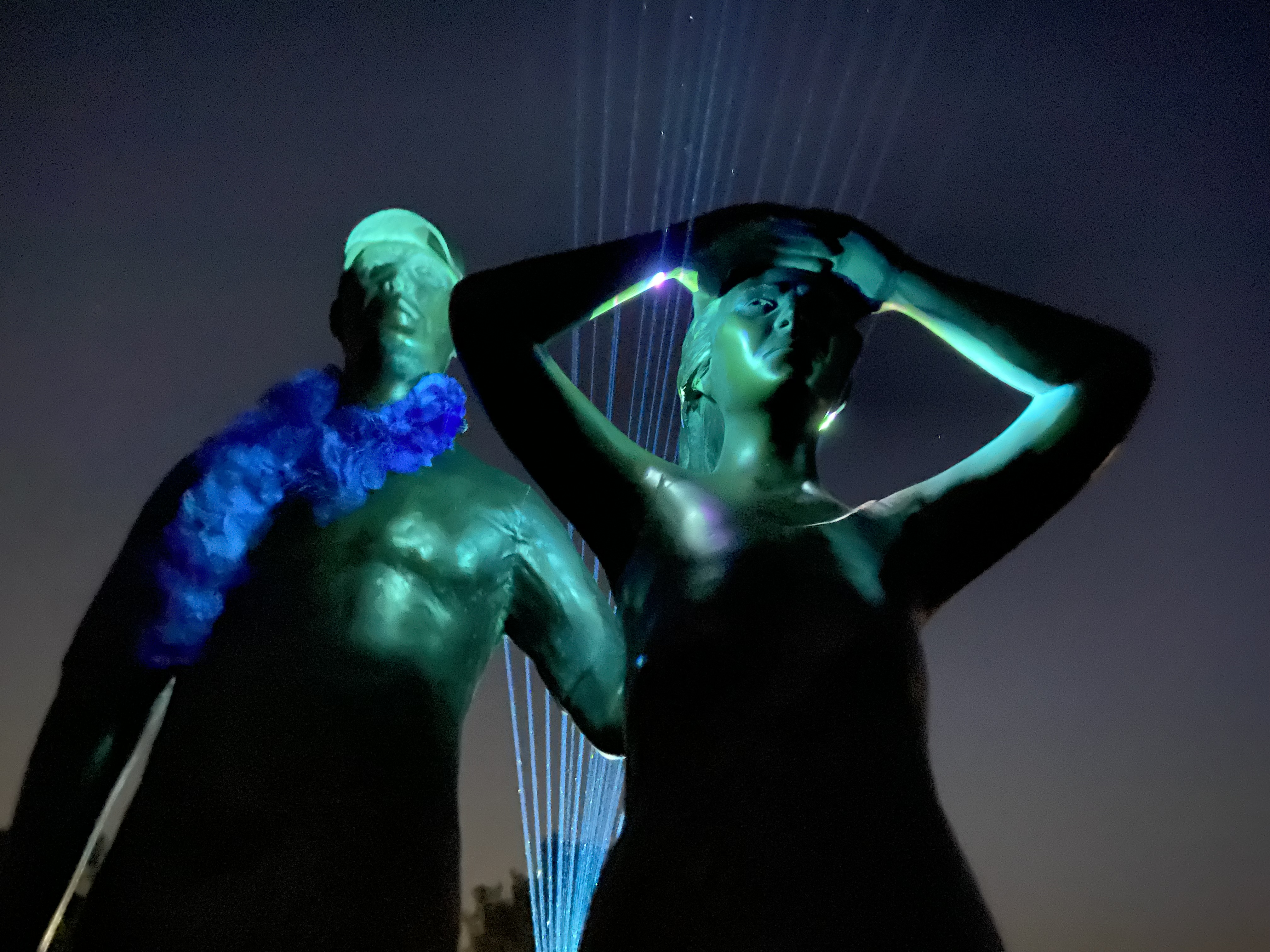 Lighting, laser, living memorial, Jupiter Beach Park, FL