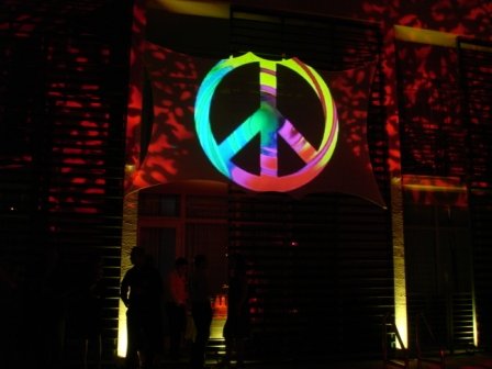 Lighting, decoration, gobo-motif, Anglers Hotel, Miami Beach, FL