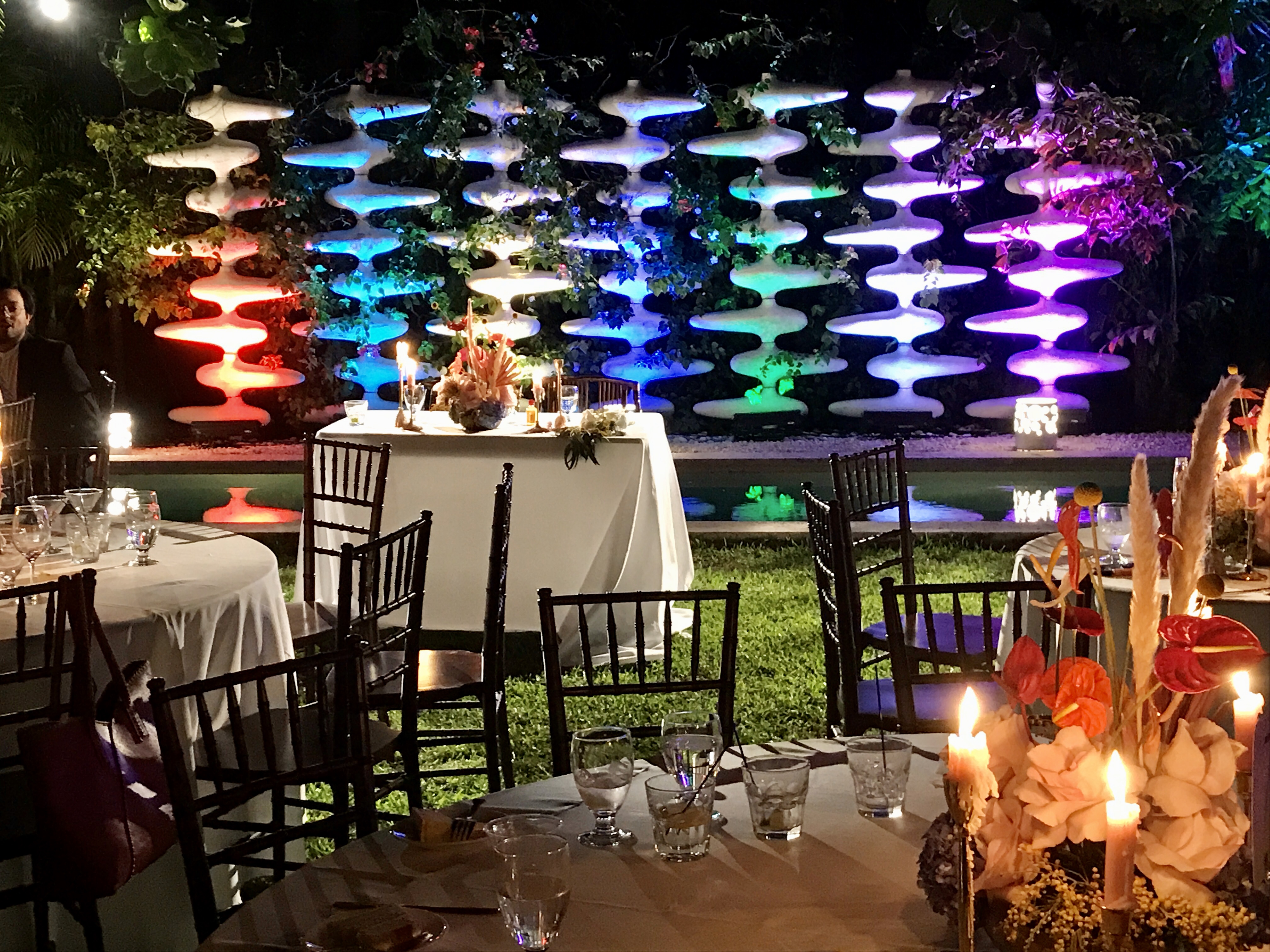 Lighting, wedding, newlywed table, The M Building Wynwood, Miami, FL